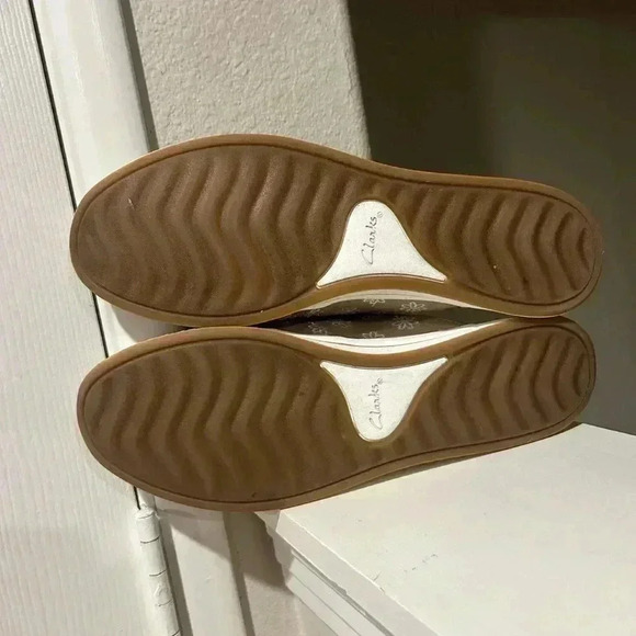 Clarks Breeze Shore Taupe Women's Size 11 M Slides Shoes Sandals 66481 Worn Once - Picture 8 of 10